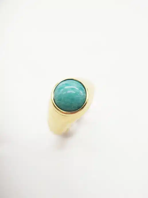B131V50 Bague GILBERT ALBERT de style turc en or jaune
