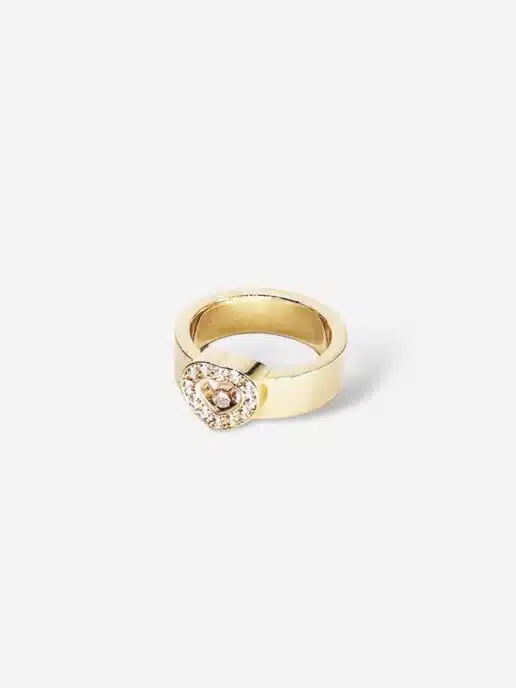 B382V175 Bague CHOPARD Happy Diamonds en or jaune et diamands