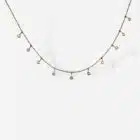 B392V48 Collier GBYG or rose et diamants