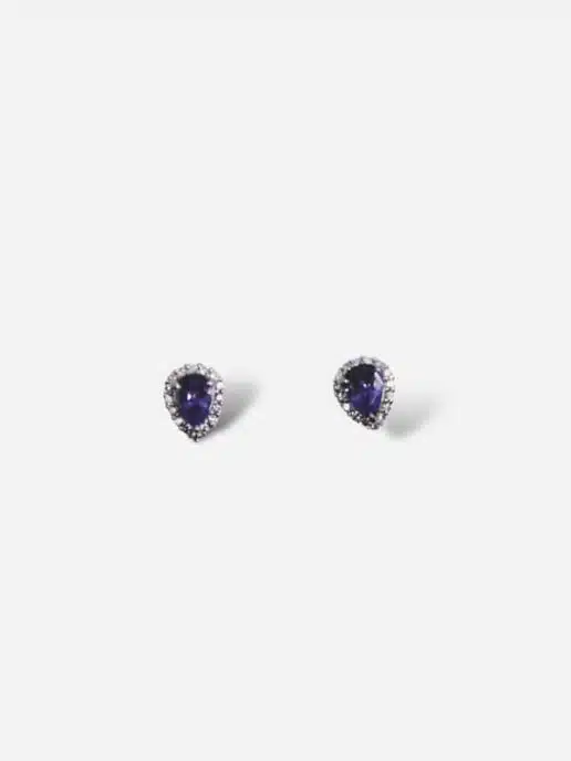 B437V129 Boucles d'oreilles platine
