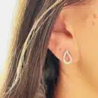 B518V283 Boucles d'oreilles BUCHERER Lacrima en or gris et diamants