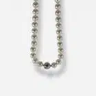 B525V294 Collier en perles fermeture en or gris WEMPE