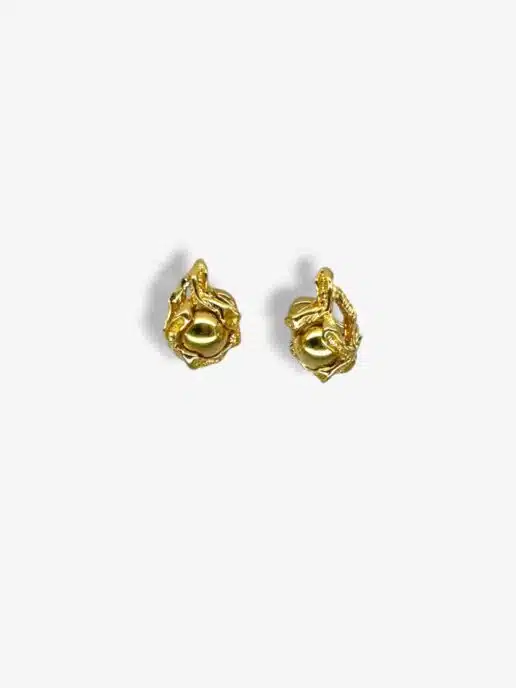 B585V336 Billes 10 mm en or jaune pour boucles d'oreilles GILBERT ALBERT
